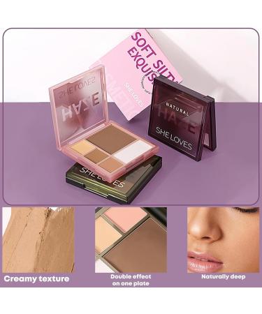Cream Concealer Palette Color Corrector | Long Lasting Full Coverage Correcting Concealer Palette Foundation Camouflage Makeup Kit for Conceals Corrects Dark Circles 02# - Buy Online on GoSupps.com