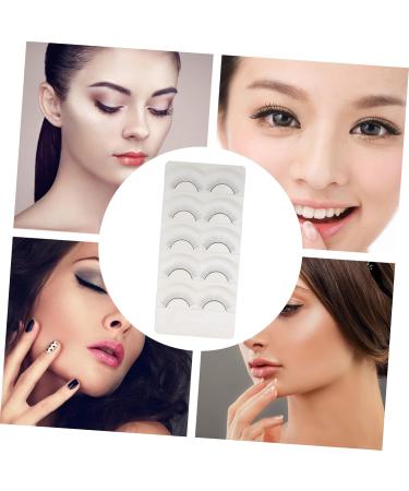 Beavorty 5 Pairs Fake eyelashes reusable black eyelash segmented false eyelash adhesives false eyelashes soft light fake lash handmade eye lashes lash stuff kinds of eyelashes natural fiber - Buy Online on GoSupps.com
