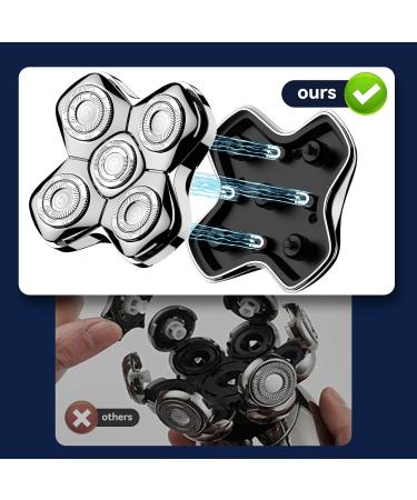 MAXGROOM 5D Replacement Head For Head Shaver - Buy Online on GoSupps.com