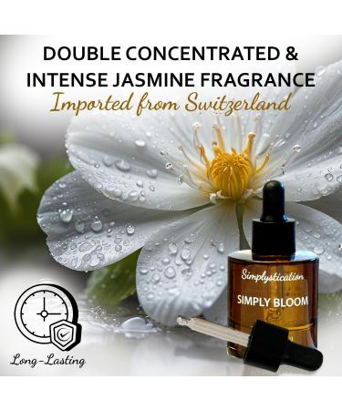 Simply Bloom Jasmine & MCT Perfume Oil Scented Fragrance Oil for Hair & Body Long Lasting Blooming Oil Inspired By G. Bloom for Women Dropper Bottle 30ml 30 ml Simply Bloom - Buy Online on GoSupps.com