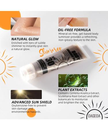  Prreal Shimmer Body Oil SPF 30 100ml Glittering sunscreen with Centella Asiatica extract and light body moisturizer non-sticky shimmering bronze sunscreen - Buy Online on GoSupps.com
