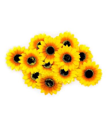 AUEAR 12 PCS Sunflower Alligator Clips - 3.9 inch Flower Hair Clip Barrettes for Women & Girls - Buy Online on GoSupps.com