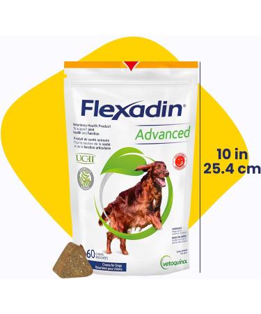 Vetoquinol Flexadin Advanced (with boswellia) Dog Joint Supplement One Unit a Day for Dogs 60 Chews - Buy Online on GoSupps.com