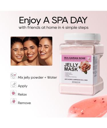 Buy Bulgarian Rose Jelly Masks for Professional Facials | Hydrating Peel Off Masks for Home Spa | Smooth Skin Care Solution - Buy Online on GoSupps.com
