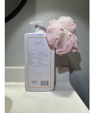 Native Body Wash with Pump - Sweet Peach & Nectar | Sulfate Free | 36 fl oz | Includes Sponge Bath Loofah - Buy Online on GoSupps.com