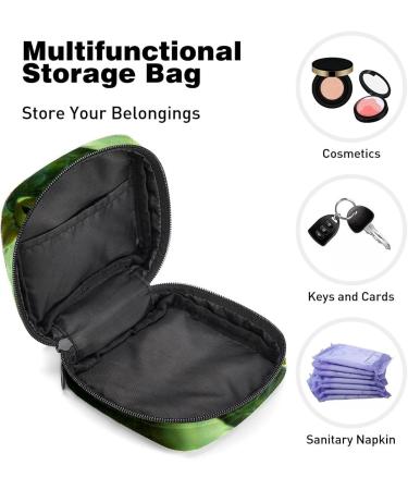 Green Snake Women's Storage Bag | Portable Menstrual Cup & Tampon Holder | Stylish Multicolored Period Pocket for Teens & Women - Buy Online on GoSupps.com