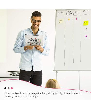 Teacher Appreciation Gift Set - 24 Piece Survival Kit, Makeup Pouch, Blessing Card Bracelet, and Cosmetic Bag for Teacher's Day - Elegant Style 9.1 x 5.9 Inch - Buy Online on GoSupps.com