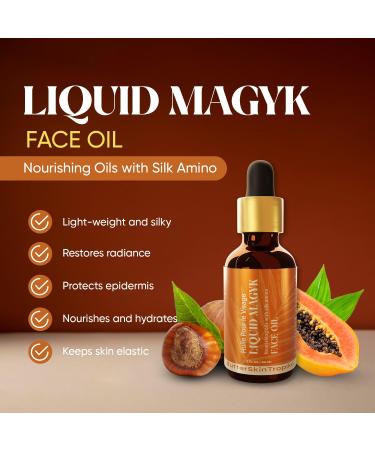 Buy Liquid Magyk Face Oil | Hydrating Facial Serum with Silk Amino Acids Antioxidants & Vitamins E C A - International Shipping Available - Buy Online on GoSupps.com