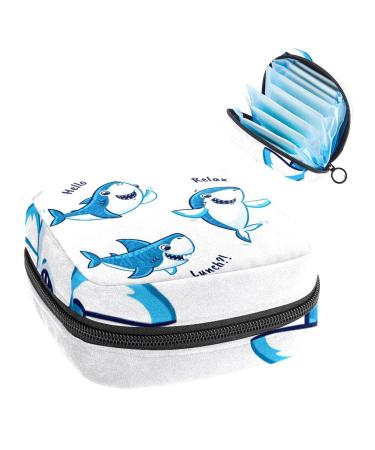 Women's bonds storage pockets Stillpad holder three shark portable period kit bag feminine product bag for women girls color1