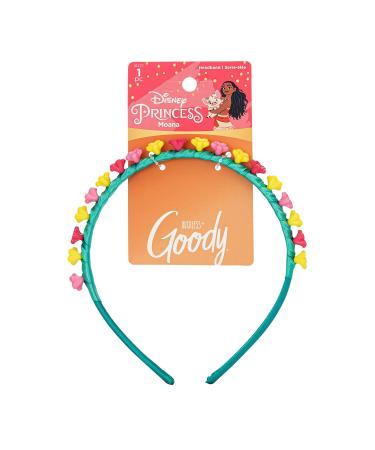 GOODY Ouchless Headband For All Hair Types - Disney Princess  Moana - Comfort Fit for All-Day Wear - Beautiful Design for Instant Style - Pain-Free Hair Accessories for Women  Men  Boys & Girls