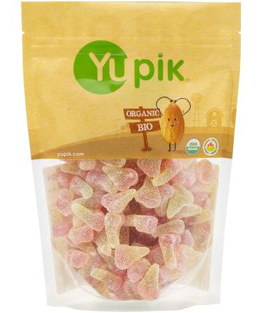 Yupik Organic Gummy Cherries Gelatin-Free 500 g 6 Count Non-GMO Sugary Coating Natural Cherry Flavor Natural Colors Soft & Chewy Gummies Sweet Candy Delicious Snack Ideal for Gifting & Holidays