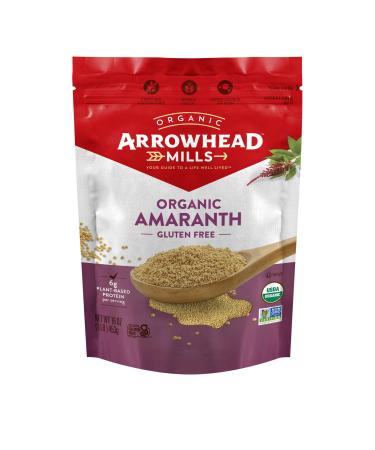 Arrowhead Mills Organic Amaranth Grain, Gluten Free, 16 Ounce Bag Whole Grain Amaranth