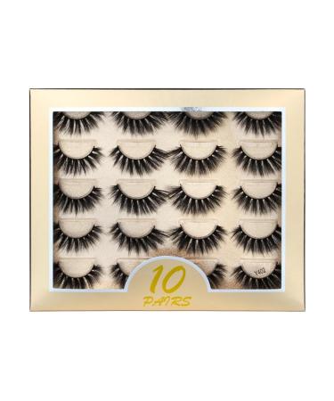 UAMOU 50/100/300pairs Natural Mink Eyelashes Faux 3d Mink lashes Strip Thick Dramatic False Eyelashes Extension Makeup Cils Cheerfully (Color : Y402 Size : 30 boxes)