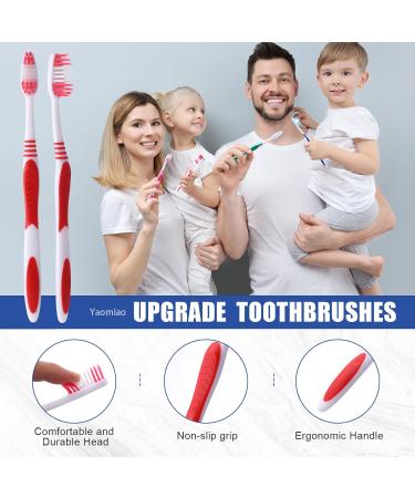 Yaomiao 200 Pack Disposable Toothbrushes with Toothpaste & Dental Floss - Bulk Travel Kit for Hotels Nursing Homes & Charities - Individually Wrapped 4 Colors - Buy Online on GoSupps.com