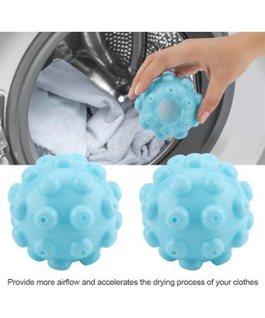 HERCHR 2 Pieces Laundry Dryer Balls Reusable Dryer Balls Soft Washing Balls Replace Laundry Drying Fabric Softener Ball Accessories - Buy Online on GoSupps.com
