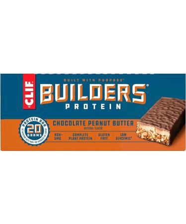 Clif Builder's Protein Bar - Vanilla Almond - 12 Pack (2.4 oz Each) | High Protein Snack - Buy Online on GoSupps.com