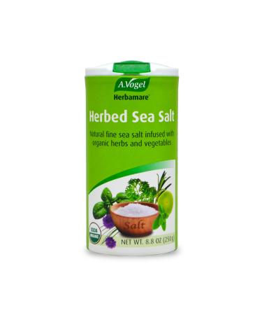 A. Vogel Herbamare Herbed Sea Salt - Natural Fine Sea Salt Infused with 12 Herbs & Vegetables - Free of Artificial Flavors & Preservatives - Non-GMO, Keto, Paleo-Friendly, USDA Organic - 8.8oz 8.8 Ounce (Pack of 1)