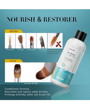 STARVINA 3-IN-1 Nail Brush Cleaner & Restorer 120ml - Perfect for Poly Gel, Dip Powder & Acrylic Brushes - Buy Online on GoSupps.com