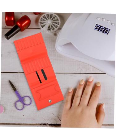 POPETPOP 1pc Grinding Diamond Storage Bag Nail Bit Storage Bag Drill Bits Holder Nail Tech Accessories Bit Holder Nail Manicure Kit Manicure Organizing Bag High Capacity Storage Rack Skin 23.5x9.5cm Orange - Buy Online on GoSupps.com
