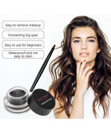 FOMIYES 6 Pcs Brown Waterproof Eyeliner Cream Eyeshadow Dark Brown Eyeshadow Liquid Eyeliner Palette Matte - Buy Online on GoSupps.com