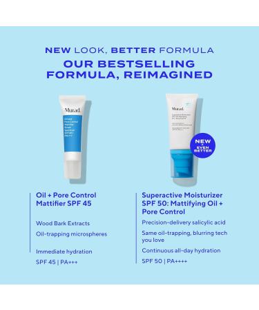 Murad Acne SOS Treat & Protect Combo - Rapid Relief Spot Treament and Superactive Mattifying Oil and Pore Control Moisturizer SPF 50 for Clearing and Prevention of Breakouts Set of 2 - Buy Online on GoSupps.com