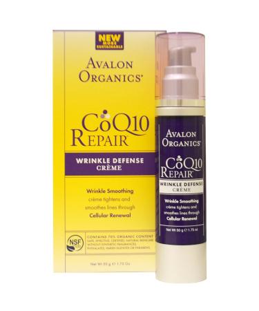 Avalon Organics Organics CoQ10 Repair Wrinkle Defense Creme Broad Spectrum SPF15 (SPF 15) 1.75 oz