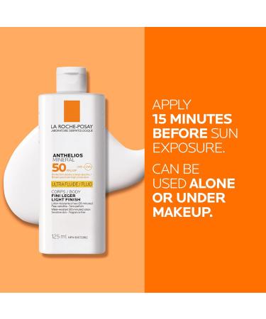 La Roche-Posay Body Sunscreen Anthelios Sunscreen Broad Spectrum UVA & UVB Sun Protection Fragrance-Free Non-Comedogenic Non Greasy Hypoallergenic Travel Sunscreen Dermatologist Recommended MINERAL SUNSCREEN SPF 50 - Buy Online on GoSupps.com