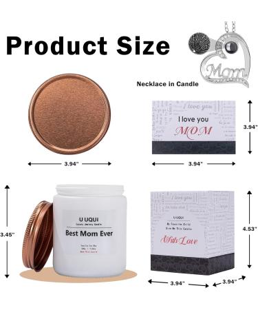 Surprise Gifts for Mom: Scented Candle & Necklace Set | Unique Birthday Gifts for Mom | Perfect Gift Ideas for Candle Lovers - Buy Online on GoSupps.com