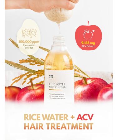 Mimosu Rice Water Shampoo & Conditioner Set | Hair Growth Routine for Women | Anti-Hair Loss | Rice Water Shampoo Bar & Apple Cider Vinegar Rinse - Buy Online on GoSupps.com