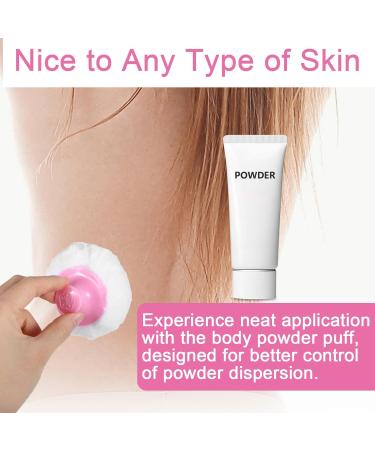 WLLHYF 2 Pcs Fluffy Powder Puff - Large Washable Cosmetic Applicator for Sensitive Skin | Perfect for Face & Body Makeup - Buy Online on GoSupps.com