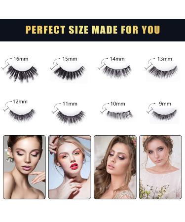 Magnetic Eyelashes Kit with Eyeliner & Tweezers - Easy, No Glue Needed! - Buy Online on GoSupps.com
