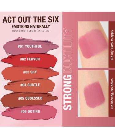 Waterproof Cream Blush Stick - 3-in-1 Multi-Use Blusher Contour - Long-lasting and Moisturizing Formula - Easy to Blend for Lip, Cheek, and Eye - Natural Look - (Orange Subtle) - Buy Online on GoSupps.com