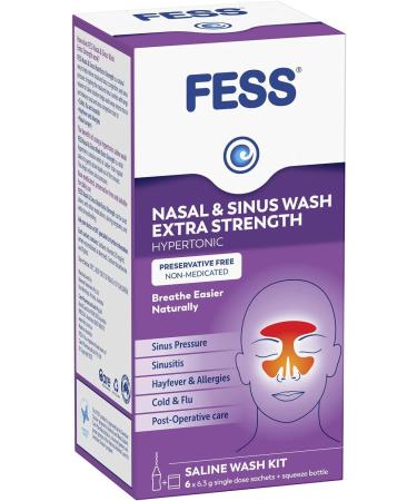 Fess Nasal & Sinus Wash Extra Strength Starter Kit 6 Sachets - Buy Online on GoSupps.com