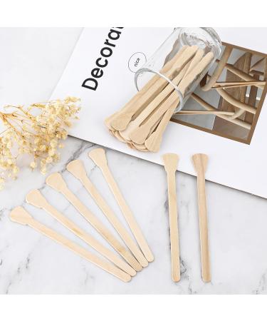 100 Pack Eyebrow Wax Sticks - Wooden Craft Sticks for Hair Removal - Waxing Applicator for Face, Body, Eyebrows, Legs - Buy Online on GoSupps.com