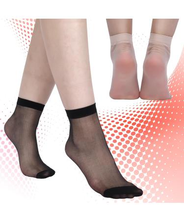 Apricitie 40 Pairs Women's Nylon Stockings - Matt Transparent Fine Socks Reinforced Toes Ankle Hedge (EU 35-42) - Shop Quality Internationally - Buy Online on GoSupps.com