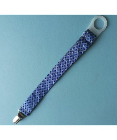 Vintage Handmade Baby Pacifier Chain | Upcycled Blue Silicone Clip Closure | Miniblings - Buy Online on GoSupps.com