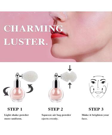 Shimmering Nude Pink Highlighter Powder Spray for Face and Body - High Gloss Glitter Makeup Spray - Buy Online on GoSupps.com