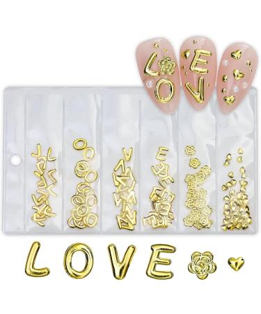 FEIlei 3D Nail Charms Heart Nail Art Studs Nail Jewelry for DIY Crafts Nail Art Decor - Buy Online on GoSupps.com