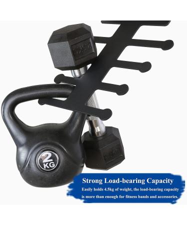Shakven Resistance Rack Band Storage Hanger - Storage Rack For Home Gym - Multi-Purpose Storage Rack Home Gym Storage Fishbone Design For Foam Rollers Chains Weight Belts Tools - Buy Online on GoSupps.com