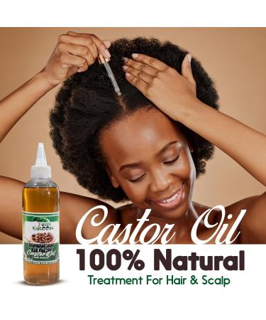 Tru Green Jamaican Black Castor Oil (8 Oz) - Pure Lightly Roasted Stimulates Hair Growth & Moisturizes Skin for All Hair Types - International Shipping Available - Buy Online on GoSupps.com
