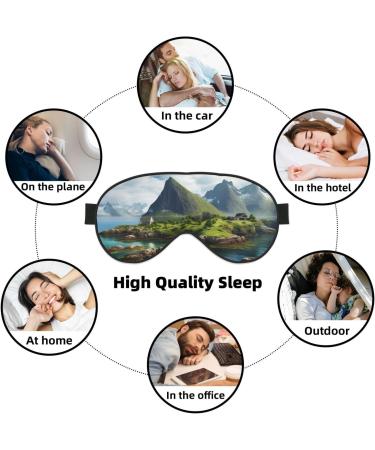 Buy SSIMOO Norway Islands Adjustable Sleep Mask - Breathable & Fashionable Eye Mask for Comfort | International Shipping Available - Buy Online on GoSupps.com