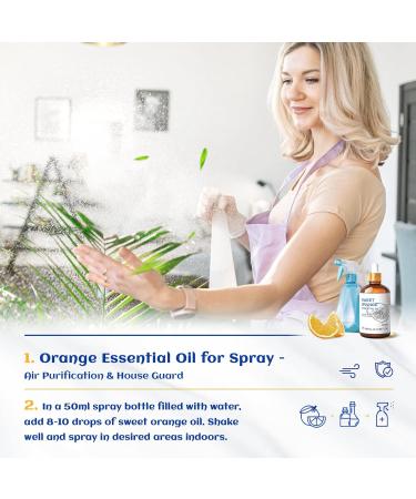 HIQILI 100ML Orange Essential Oil & 30ML Blanc Amour Fragrance Oil for DIY Diffuser - Buy Online on GoSupps.com