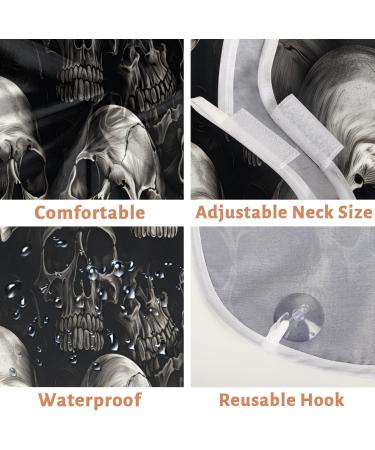 Skull Beard Bib Apron | Halloween Beard Hair Catcher for Men | Perfect Gift for Father's Day Anniversaries & Christmas | Includes 2 Suction Cups - Buy Online on GoSupps.com