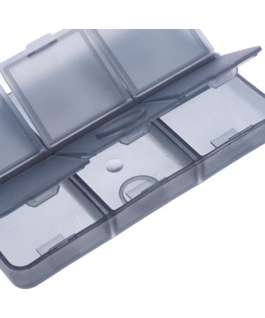 JECOMPRIS 3-Part Travel Pills Organizer | Compact 6-Compartment Medication Case for Dietary Supplements & Medications | Perfect for International Shipping - Buy Online on GoSupps.com