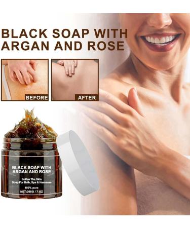 Zawina Morocco Black Beldi Soap Moroccan Black Soap Hammam Black Soap Dispenser Bathroom Black African Soap Exfoliating Beldi Black Soap Black Soap Deep Cleaning for Whole Body Moisturising Soap - Buy Online on GoSupps.com