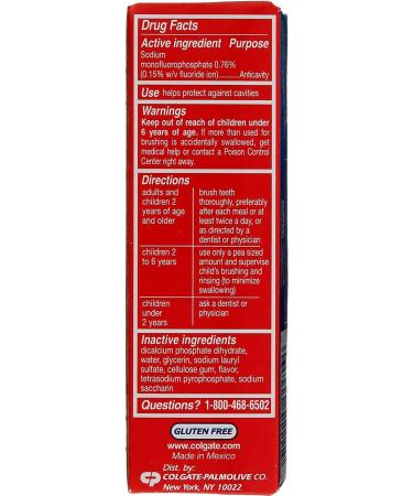 Colgate Cavity Protection Fluoride Toothpaste 1oz Travel Size Pack of 8 | TSA Approved & Great Regular Flavor - Buy Online on GoSupps.com