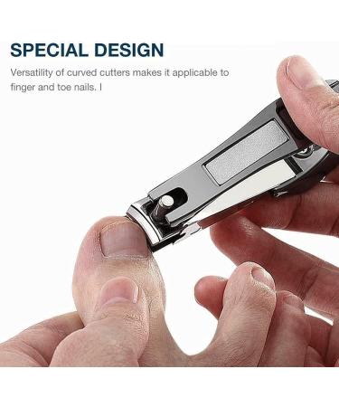 UNbit Nail Clipper 1PC Portable Anti-Splash Nail Clipper Multi-Size Stainless Steel Fingernail Nipper Cutters Manicure Heavy Nail Trimming Tool(Color:A) - Buy Online on GoSupps.com