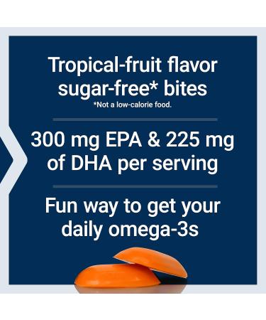 Life Extension Omega-3 Fish Oil Gummy Bites EPA DHA Fatty acids High-dose EPA DHA Support in a Delicious chewable Form Non-GMO Gluten Free 36 Gummy Bites Nutritional Supplement - Buy Online on GoSupps.com