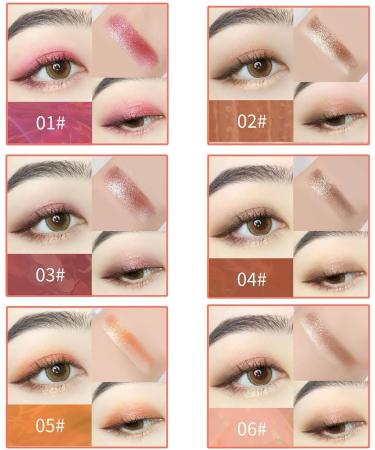 Jerbyroo Glitter Gradient Eyeshadow Stick Portable Two Tone Eyeshadow Gradient Stick DualTone Shimmer Eyeshadow Stick Effortless Glitter Gradients Waterproof & Long Lasting03 Red Brown 03RedBrown - Buy Online on GoSupps.com