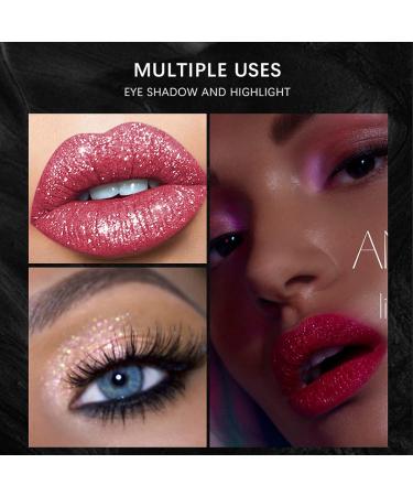 12-Piece Matte Liquid Lipstick Set | Glitter Diamond Shining | Long-Lasting & Waterproof Formula | Halloween Makeup Gift Set for Women - Buy Online on GoSupps.com
